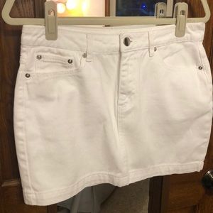 Barely Worn Forever 21 White Denim Skirt